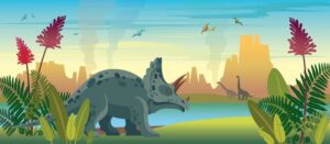 Fototapeta Kraina Dinozaurów