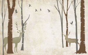 Fototapeta Leśna Ilustracja — wzór 8096