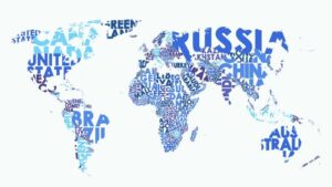 Fototapeta Mapa Świata — wzór 14