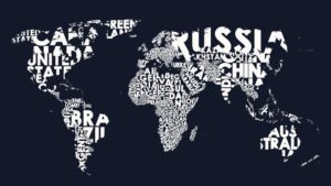 Fototapeta Mapa Świata — wzór 9010