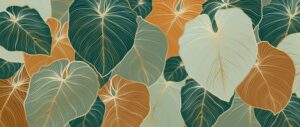 Fototapeta Liście Botaniczne — wzór 8635