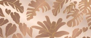 Fototapeta Liście Botaniczne — wzór 3