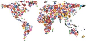 Fototapeta Mapa Świata — wzór 22