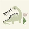 Fototapeta Urocze Dinozaury — wzór 5