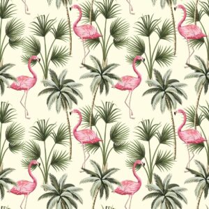 Fototapeta Flamingi i Palmy