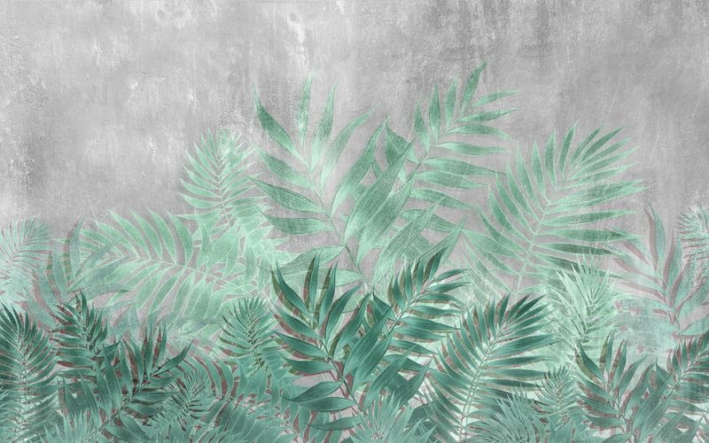 Fototapeta Pastelowe Liście — wzór 10860