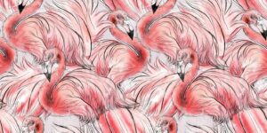Fototapeta Stado Flamingów — wzór 12185