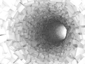 Fototapeta Tunel z Kostek