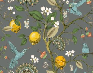 Fototapeta Cytryny i Kolibry