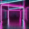 Fototapeta Neonowy Tunel — wzór 34989