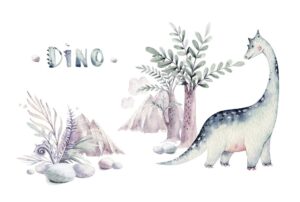 Fototapeta Ilustracja Mały Dinozaur