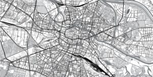 Fototapeta Mapa Wrocławia