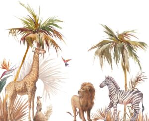Fototapeta Zwierzęta Safari — wzór 34350