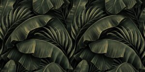 Fototapeta Liście Bananowca — wzór 3
