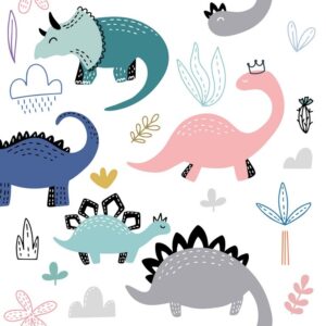 Fototapeta Ilustrowane Dinozaury
