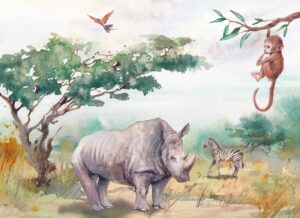 Fototapeta Zwierzęta Safari — wzór 3