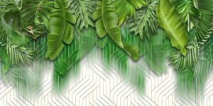 Fototapeta Wiszące Liście Palm — wzór 36248