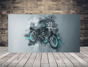 Obraz Motocykl w Szarości