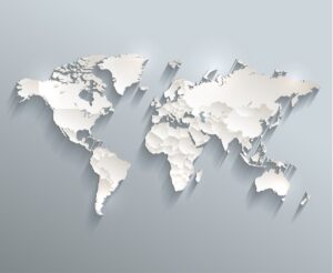 Fototapeta Polityczna Mapa