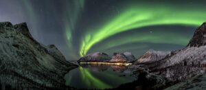 Fototapeta Zorza Polarna — wzór 39079