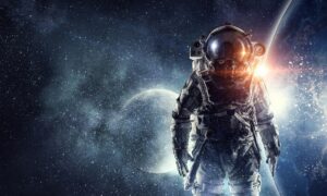 Fototapeta Astronauta w Kosmosie — wzór 3