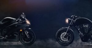 Fototapeta Starcie Dwóch Motocykli