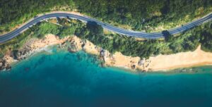 Fototapeta Piaszczysta Plaża i Droga