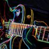 Fototapeta Mężczyzna Grający na Gitarze