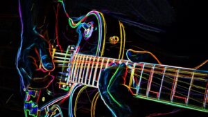 Fototapeta Elektryczna Gitara