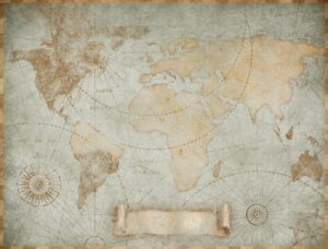 Fototapeta Mapa w Stylu Vintage