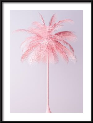 Plakat Różowa Palma — wzór 44647