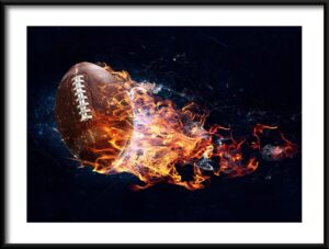 Plakat Płonący Football