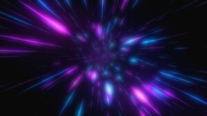 Fototapeta Neonowy Tunel — wzór 2