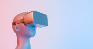 Fototapeta Kobieta w Okularach VR