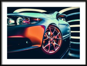 Plakat Sportowe Auto