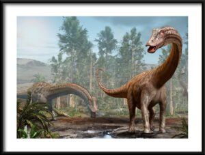 Plakat Wielki Diplodocus