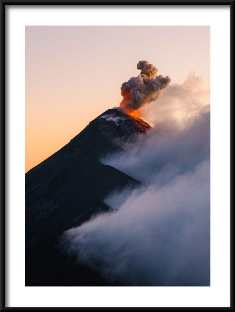 Plakat Erupcja Wulkanu