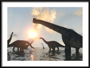 Plakat Dinozaury w Słońcu — wzór 2
