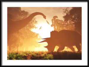 Plakat Dinozaury w Słońcu — wzór 45243