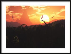 Plakat Dawny Świat