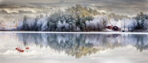 Fototapeta Zimowe Jezioro
