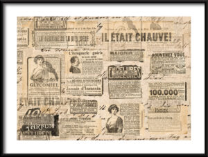 Plakat Francuska Gazeta