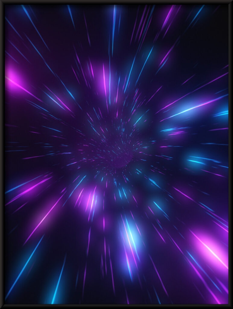 Plakat Neonowy Wybuch