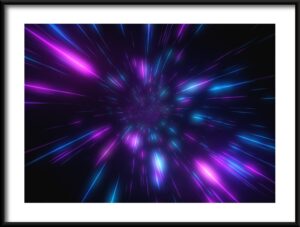 Plakat Neonowy Wybuch