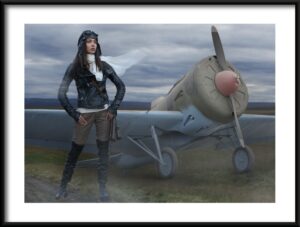 Plakat Kobieta Pilot