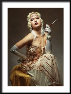 Plakat Blondynka Retro