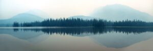 Fototapeta Mgliste Jezioro — wzór 46567