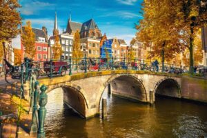 Fototapeta Jesienny Amsterdam