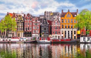 Fototapeta Uliczka w Amsterdamie