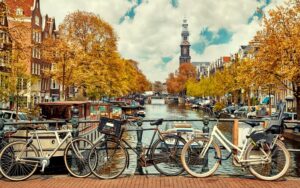 Fototapeta Rowery w Amsterdamie